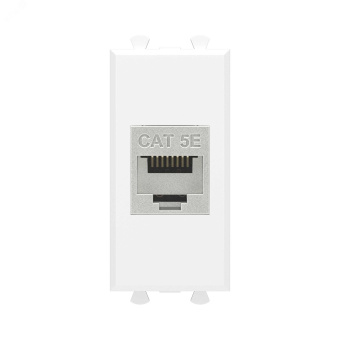 Avanti Компьютерная розетка RJ-45 без шторки      модульная кат.5е экранированная Белое облако 1    модуль