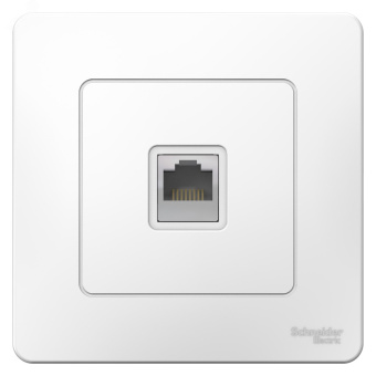 BLANCA скрытой установки розетка компьютерная RJ45, белый