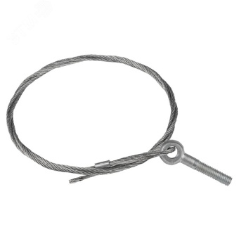 Трос стальной с рым-болтом М6 L=1м (2мм)