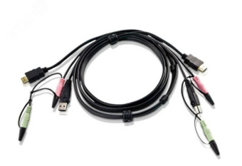 Кабель KVM HDMI, USB, аудио, 1.8 м.