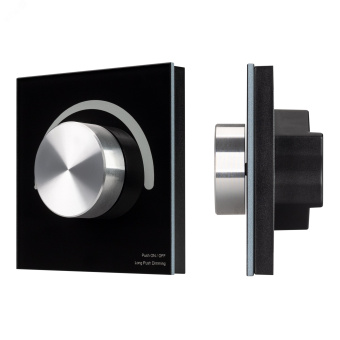 Панель роторная SMART-1-10V-301-31-DIM-IN Black (24-48V, 2.4G) (IARL, IP20 Пластик, 5 лет)