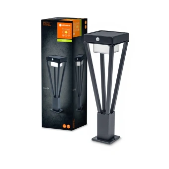 6W/3000K SOLAR+SENSOR h=500mm IP44 550Lm (ENDURA LED STYLE BOUQUET) Чёрный - Уличный садово-парковый светильник на солнечной батарее LEDVANCE