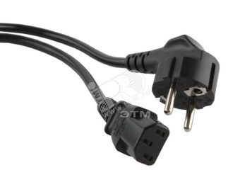 Кабель питания компьютера (Shucko+C13) (3x1.00) 10A угловая вилка 10 м