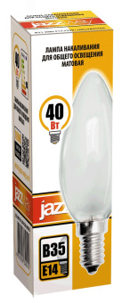 Лампа накаливания B35 240V 40W E14 frosted