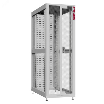 Шкаф серверный 48U 600х1200 передняя дверь: двустворчатая перфорированная IP20. задняя дверь: протект IP41. боковые панели: без. цвет: серый RAL7035 