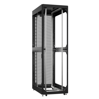 Шкаф серверный 52U 800х1200 передняя дверь: без. задняя дверь: двустворчатая перфорированная IP20. боковые панели: без. цвет: черный RAL9005 