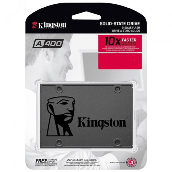 Накопитель SSD 2.5'' 480GB A400, SATA III, 3D NAND TLC, 500/450 Мб/с