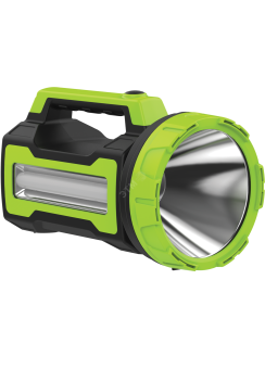 Фонарь-прожектор светодиодный аккумуляторный , LED 10вт+4вт, з/у 220/12в, usb выход