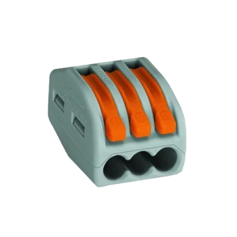 222-413 3-х контактная, многоразовая, 32A 400V - клемма WAGO 222-413