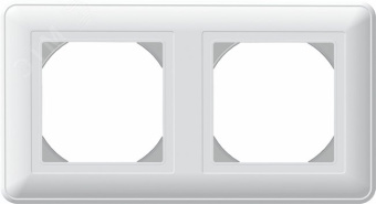 W59 Рамка 2 поста IP44 белая