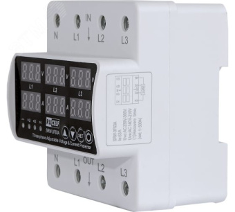 Реле напряжения трехфазное RUCELF SRW-3F63A