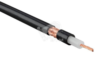 Кабель коаксиальный RG-8. 50 Ом. жила - 13 AWG (7x0.72мм). общий диаметр 10.2мм. PVC. черный