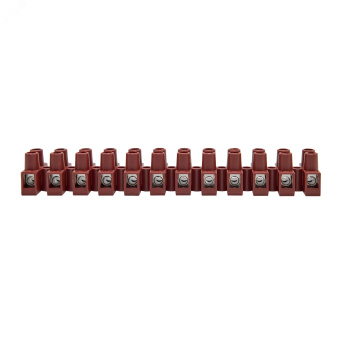 Клеммник 12П 150 градусов 450V 24A 2.5мм.кв фибергласс