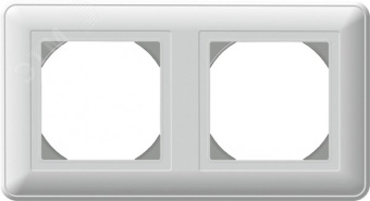 W59 Рамка 2 поста IP44 белая