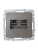 BRITE Розетка двойная RJ11+RJ45 кат.5E РК/Т12-БрС сталь BRITE Розетка двойная RJ11+RJ45 кат.5E РК/Т12-БрС сталь