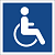 Знак безопасности BL-1515.D02''Символы доступ. для инвалидов всех категорий''