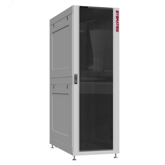 Шкаф серверный 45U 600х1200 передняя дверь: стекло IP41. задняя дверь: двустворчатая глухой металл IP51. боковые панели: глухой металл. цвет: серый RAL7035 