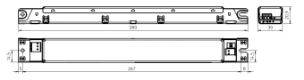 VS 42W/450-600мА 35-93V DIP-переключатель - Линейный драйвер для светодиодов Vossloh-Schwabe ECXe 600.442