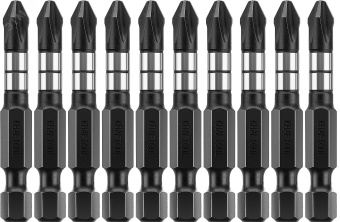 Биты Impact Pro, Philips, тип хвостовика E 1/4'', PH2, 50мм, 10шт, в пластиковом боксе