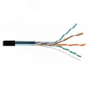 Витая пара FTP 4 пары AWG 24 Cat.5е экран внешняя Cu Standart