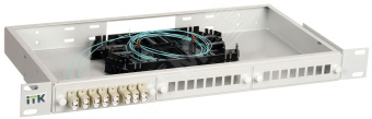 Кросс 1U укомплектованный LC (duplex) 8шт (OM3)