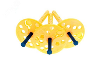 Дюбель для теплоизоляции с пласт. гвоздем TDZP 10х100 (D=4,9) BULK БАУ-ФИКС (500шт.)