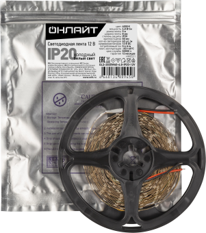 Лента светодиодная OLS-2835W60-4.8-IP20-12V 5м