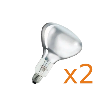 R125 375W E27 230-240V d125x183mm - Лампа инфракрасная прозрачная InterHeat