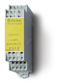 Модульное реле безопасности, 2NO + 2NC, катушка 110 DC