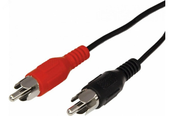 Шнур 2 RCA - 2 RCA, 1.5 м., черный