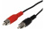 Шнур 2 RCA - 2 RCA, 1.5 м., черный Шнур 2 RCA - 2 RCA, 1.5 м., черный