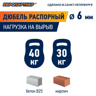 Дюбель нейлоновый PND-6 6х30мм (5000шт)