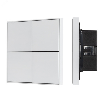 Панель кнопочная KNX-304-23-IN White (BUS, Frame) (IARL, IP20 металл, 2 года)