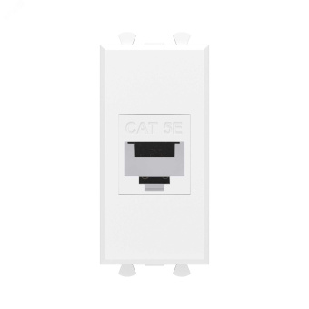 Avanti Компьютерная розетка RJ-45 без шторки      модульная кат.5е экранированная Белое облако 1    модуль