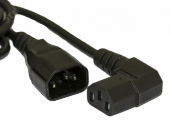 Кабель питания PWC-IEC13A-IEC14-1.0-BK монитор-компьютер IEC 320 C13IEC 320C14