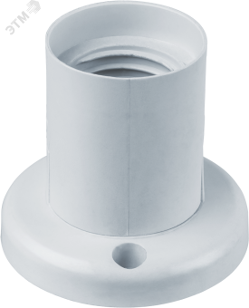 Патрон потолочный прямой Е27 пластиковый белый
