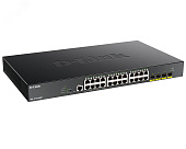 Коммутатор управляемый L2 24 порта GE/SFP+  100 1000 10000 (10G) Мб/с PoE 370Вт
