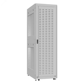 Шкаф серверный 42U 800х1000 передняя дверь: протект IP41. задняя дверь: протект IP41. боковые панели: перфорированные. цвет: серый RAL7035 