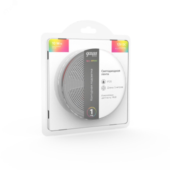 Лента светодиодная LED 5050/60-SMD 10 Вт/м 700 Лм/м RGB IP20 12 В DC 10 мм (катушка 5 м) Basic Gauss