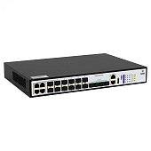 Коммутатор управляемый L3,  8х100/1000BaseX SFP, 4 Combo портов GE, 4х1/10G SFP+, RPS DC 12V