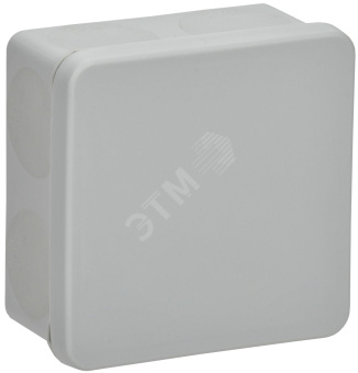 Коробка расп. КМ42435 о/п 80х80х40мм IP67 8 вв. серая
