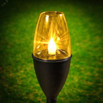 Садовый светильник на солнечной батарее USL-C-694/PT375 CANDLE SET12 в составе набора из 12шт Эффект горящего пламени 1*AAА аккумулятор в/к IP44