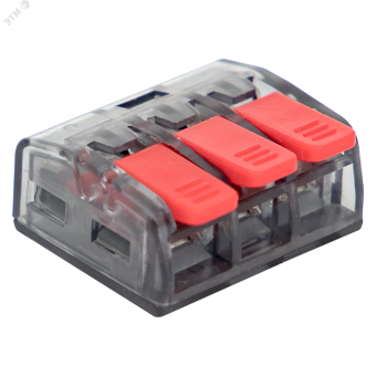 Клемма СМК 221-413 3 отверстия 0.2-4.0 мм2 (100 шт.) PROxima