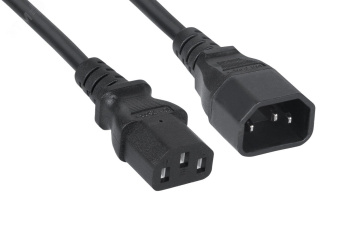 Кабель питания монитор-компьютер IEC 320 C13 - IEC 320 C14 (3x0.75), 5 м